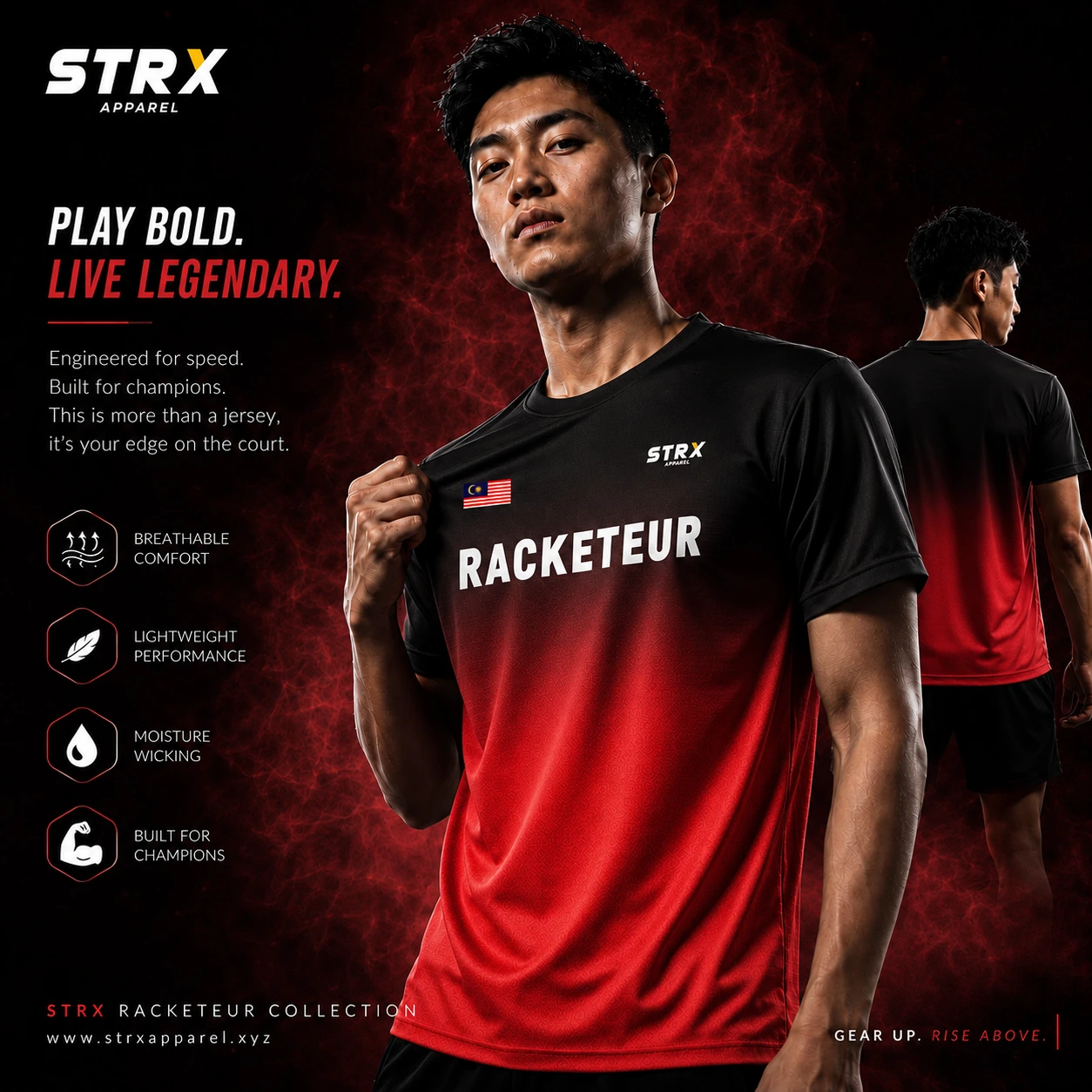 Jersey Badminton Racketeur#2