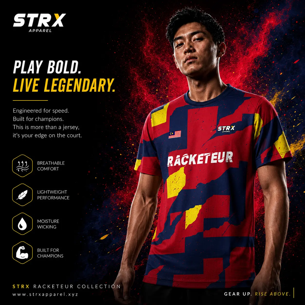 Jersey Badminton Racketeur#4